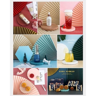 Paper Folding Fan Background Paper Decoration Photo Background Photography Shooting Props
