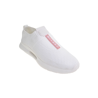 YAD0020WHPI - BENCH/ Knitted Slip On Sneakers - White/Pink