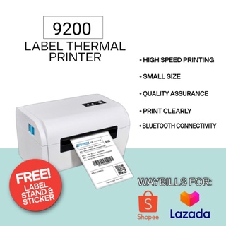 Waybill Bluetooth Thermal Printer Printer A6 Size Label Barcode ZJ9200 FREE HOLDER & STICKER 100x150