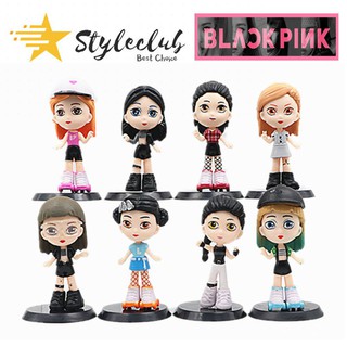 STYLECLUB Black Pink Set Of 8 Figure BlackPink Girls