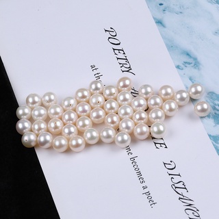 1 pcs 7.5-8 mm Natural freshwater pearl round pearl DIY Pearls Loose Beads