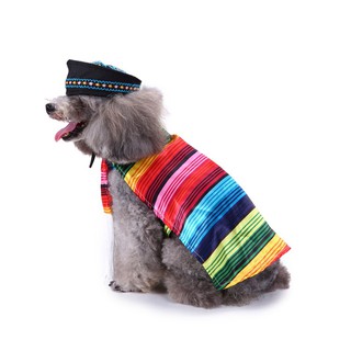 Pet Costume, Mexican Christmas clothes creative funny dog clothes