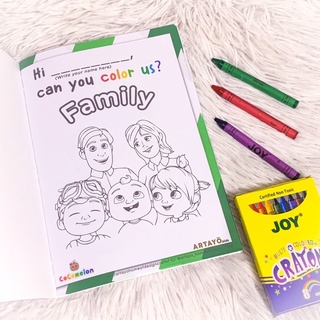 Sketch Books❈◇Coloring books for kids Cocomelon 12 pages