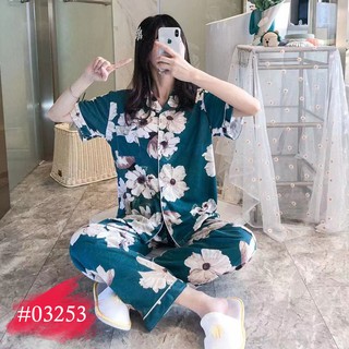 Korean Cute Cotton Printed Pajama Set, Sleepwear Terno Short Sleeve and Pajama For Women❤️