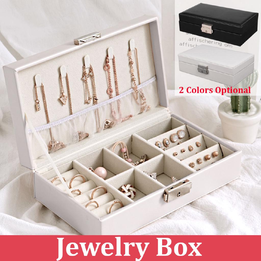 Portable Travel Jewelry Box Organizer Velvet Jewellery (1)