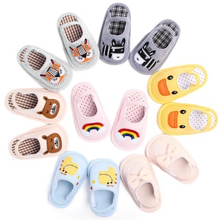 ☃▬Baby Boys Girls Cotton Slippers Infant Non-slip Soft-soled Indoor Home Shoes Toddler Casual Slippe