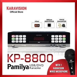 Karavision Pamilya KP-8800 Karaoke with 1 Karavision Wired Microphone