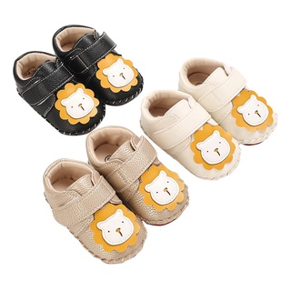 (norwayforest.ph)Baby Boys Girls Leather Hard Bottom Walking Sneakers Toddler Rubber Sole