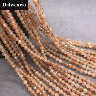 Gold Sand Strawberry Quartz Bead 2/3mm Small Natural Faceted (1)