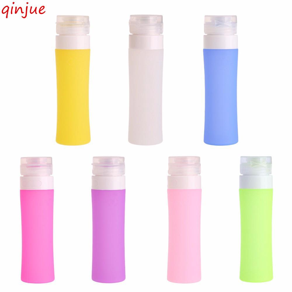 Refillable Silicone Bottle Traveler Lotion Shampoo Bath Containers 80ML Useful