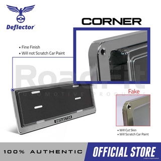 Deflector Genuine Vehicle License Plate Protector / Car Plate Holder With Stainless Steel Frame and