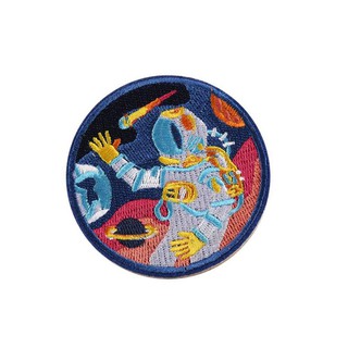 DIY Outer Space Embroidered Sew On Patches Badge Bag Fabric Applique Craft