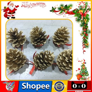 【G-Market】6 in 1 Christmas Decoration Pine Cones Christmas Trees Decor (1)