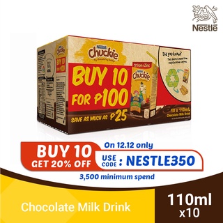 CHUCKIE Chocolate-Flavoured Milk 110ml - Pack of 10