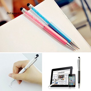 Dota_2 in 1 Rhinestone Ultra-soft Stylus Touch Screen Writing Pen for iPhone Tablet