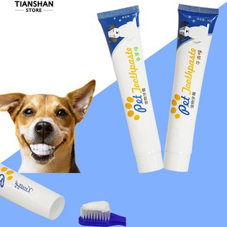 🐺tianshan Edible Dog Puppy Toothpaste Teeth Cleaning Care Oral Hygiene Pet