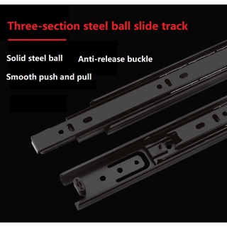 1 Pair Stainless Steel Drawer Slide Ball Bearing Drawer Track Rail Sliding Cabinet Slides (3)