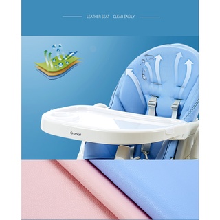 Folding high chair feeding children highchair adjustable baby dinner chair infant seat dining chair (8)