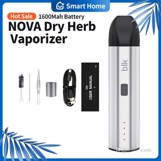 【Ready stock】NOVA Dry Herb Vaporizer Ceramic Chamber Herbal Vape Pen E Cigarette 1600Mah Battery