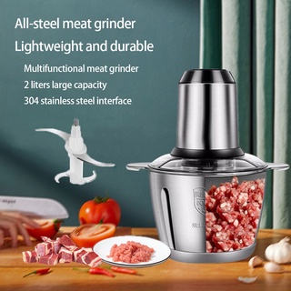 Meat Grinder Mixer New Multifunction Mincer Stainless Steel 2L Food Processor Household Electric (1)