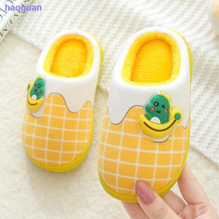 Slippers Children s Winter Boys and Girls Hairy Shoes Cartoon Cute Non-slip Warm Family Parent-child Home Cotton Slippers