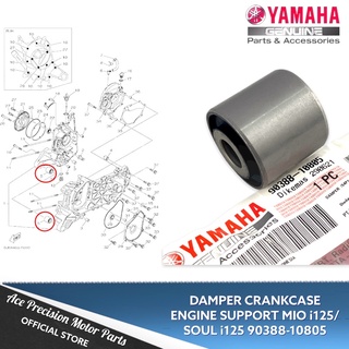 ✅ DAMPER CRANKCASE ENGINE SUPPORT MIO i125/SOUL i125 90388-10805 YAMAHA GENUINE