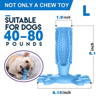 Rubber Dog Chew Toys Dog Toothbrush Teeth Cleaning Toy Dog Pet Toothbrushes Brushing Stick Pet Dog S (5)