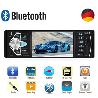 【Tiktok Popular】4.1'' Car Radio 1Din Audio Stereo FM Bluetooth Car player