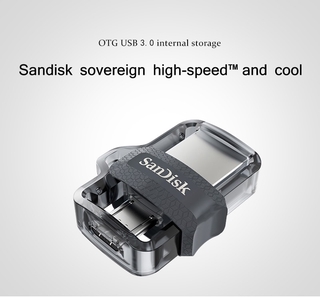 100% Original SanDisk Ultra Dual Drive M3.0 Pendrive 256GB 128GB 64GB 32GB 16GB Micro USB 3.0 Dual Slot OTG Memory Stick U Disk For Phone/PC (7)