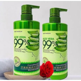 Original 99% Aloe Vera Hair Shampoo 800ml + Conditioner 700ml Repair Moisture