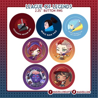 League of Legends 2.25" Button Pins