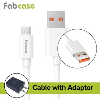 Fabcase Premium 2.4A Fast Charging Data Cable USB Cord for Android or iOS 1M
