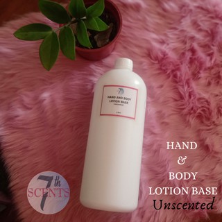 Hand and Body Lotion 1 Liter (Unscented)/ Lotion base