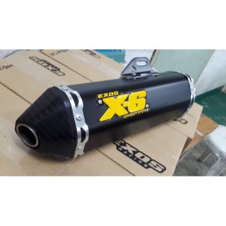 Exos X6 for Mxi/Mio i 125/s/M3/Msi125/s/Gt/Honda Beat/Click V1/V2 125/150/Full E System Exhaust Pipe (2)