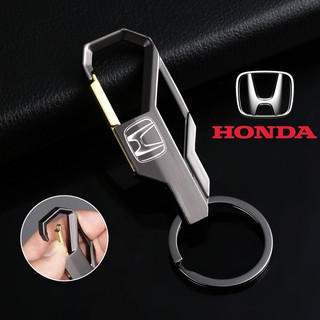 ❖&diams; HONDA Car Keychain Men&#39;s Creative Alloy Metal Keyring Keychain Key Chain Ring Gift