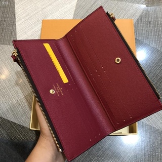 ∏❀✲Lv Louis Vuitton Fold Long Wallet With Box
