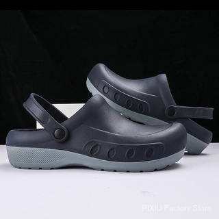 Chef shoes kitchen special shoes waterproof non-slip water shoes rain boots men and women catering oil-proof black leath JTL2