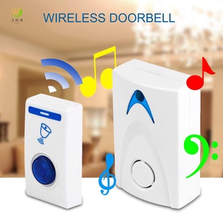 LED Bell Doorbell & Remote control 32 Tune Songs (Color: White) (1)