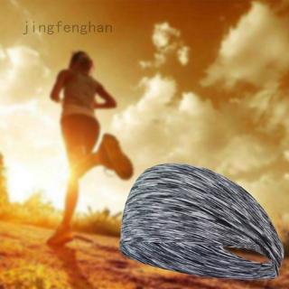 jingfenghan Mens Women Sweat Sweatband Headband Yoga Gym Running Stretch Sports Head Band