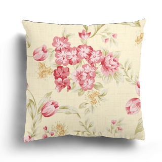 Living▥☽☜Small fresh flower series pillows, customizable patterns, living room sofa cushions, cushio