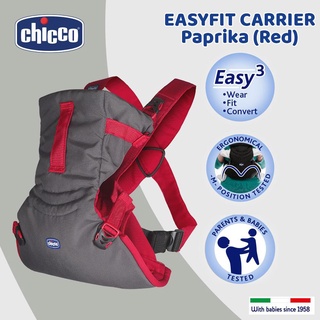 【Ready Stock】Baby Carrier ✒Chicco Baby Hip Safe Easyfit Baby Carrier - Paprika