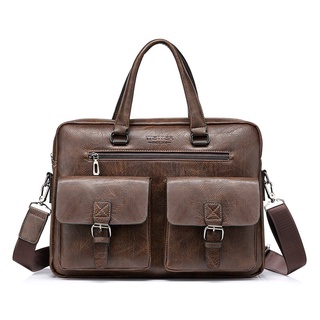 2021 New Brand Men's bag Briefcase Bag fashion Handbag Shoulder Bag Quality PU Leather Men office Ba