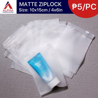 Matte Ziplock resealable plastic bags for packaging sold per piece