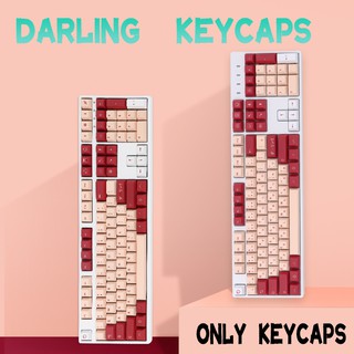 【Fast shipping】Darling keycaps cherry height thermal sublimation pbt material 104,100/98/84/87/68/64/61/71 keys Mechanical keyboard keycaps RK keycaps