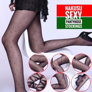 COD☑️1Piece Women Sexy Tattoo Jacquard Legging Tights Pantyhose Stockings