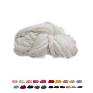 【Ready Stock】✻﹍250g DIY Line Crocheting Soft Knitting Chunky Wool Roving Yarn for Winter Warm