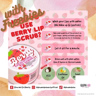 Berry Exfoliating Lip Scrub (Glow and Go Beauty)