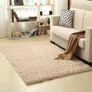 Thickened washed silk wool non-slip rug living room coffee table bedroom bedside yoga mat