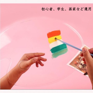 [LACOOPPIA1] Clear Acrylic Artist Paint Mixing Palette Tray Makes Cleanup Kids Easy Painting
