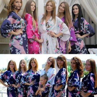 Simulation Silk Robe for Women (1)